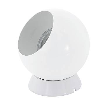 Lampada Da Tavolo Contemporanea Petto 1 Acciaio Bianco 1 Luce Gu10 3W