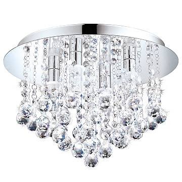 Plafoniera Moderna Almonte Acciaio Cromo 4 Luci G9 3W Plafoniera Moderna Almonte Acciaio Cromo 4 Luci G9 3W