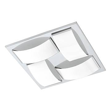 Plafoniera Contemporanea Wasao 1 Acciaio Cromo 4 Luci Led Integrato 5,4W Plafoniera Contemporanea Wasao 1 Acciaio Cromo 4 Luci Led Integrato 5,4W