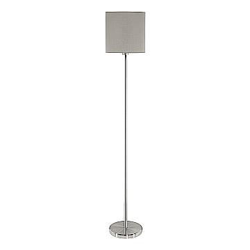Piantana Moderna Pasteri Acciaio Nichel Satinato 1 Luce E27