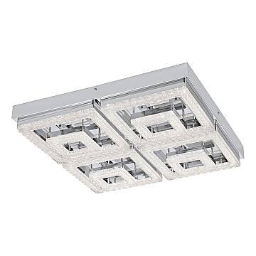 Plafoniera Moderna Fradelo Acciaio Cromo Luce Led Integrato 46,5W Plafoniera Moderna Fradelo Acciaio Cromo Luce Led Integrato 46,5W