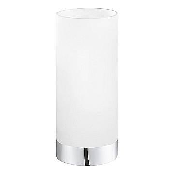 Lampada Da Tavolo Moderna Damasco 1 Acciaio Cromo 1 Luce E27