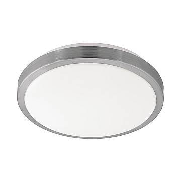 Plafoniera Classico Competa 1 Acciaio Bianco Luce Led Integrato 18W