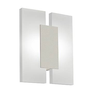 Plafoniera Minimal Metrass 2 Alluminio Nichel Satinato 2 Luci Led Integrato 4,5W Plafoniera Minimal Metrass 2 Alluminio Nichel Satinato 2 Luci Led Integrato 4,5W