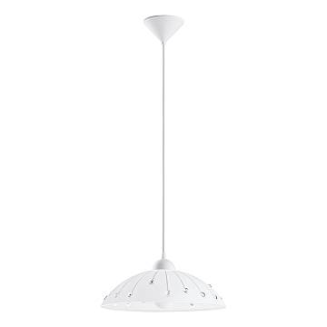 Lampadario A Sospensione Contemporaneo Vetro Policarbonato Bianco 1 Luce E27 Lampadario A Sospensione Contemporaneo Vetro Policarbonato Bianco 1 Luce E27