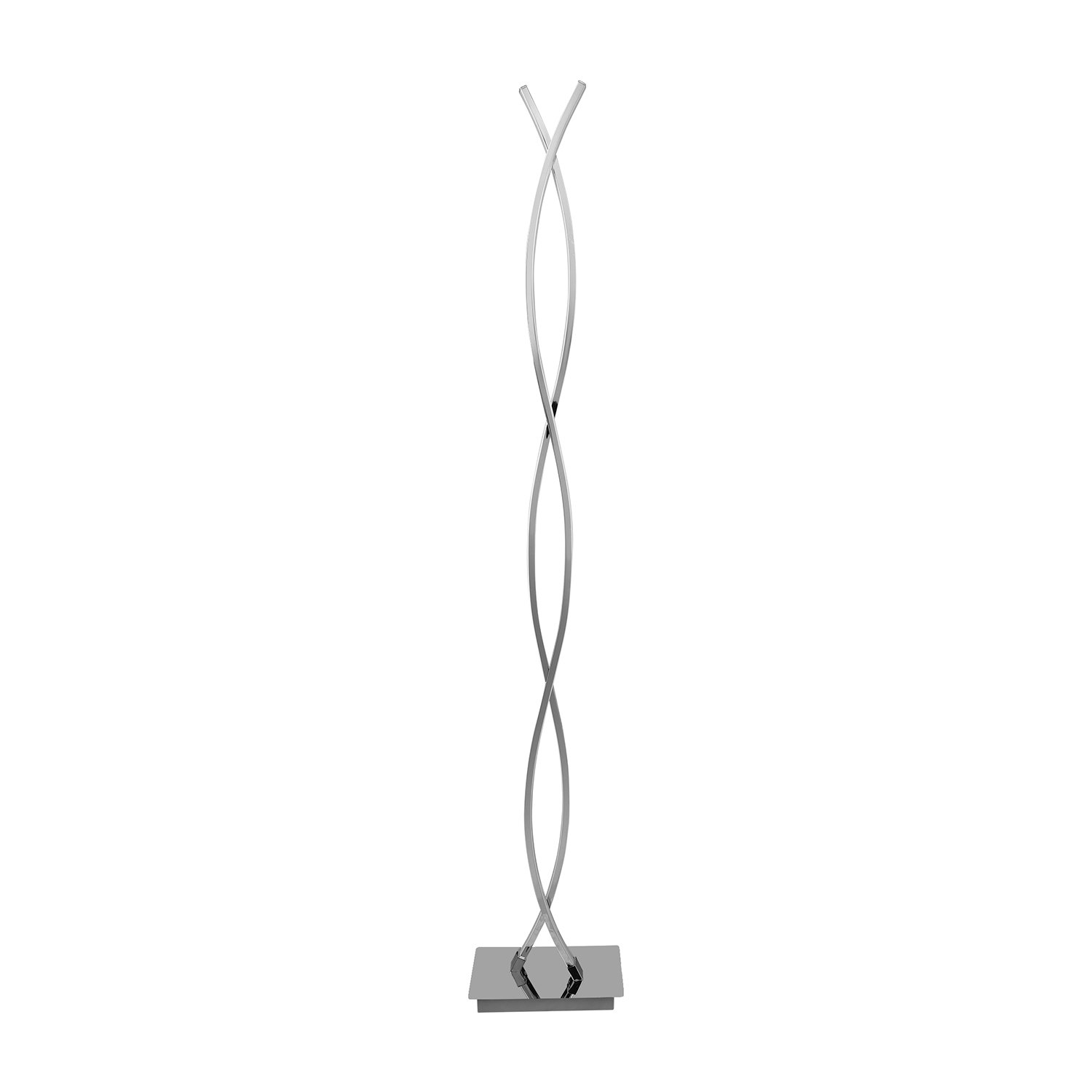 Piantana Moderna Lasana 2 Acciaio Cromo Luce Led Integrato 36W 96106