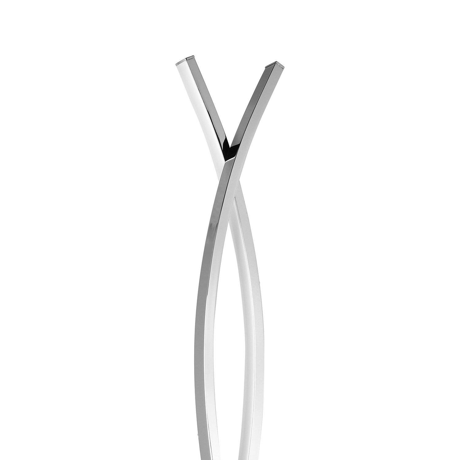 Piantana Moderna Lasana 2 Acciaio Cromo Luce Led Integrato 36W 96106