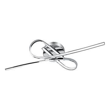 Plafoniera Minimal Selvina Alluminio Cromo Luce Led Integrato 19W Plafoniera Minimal Selvina Alluminio Cromo Luce Led Integrato 19W