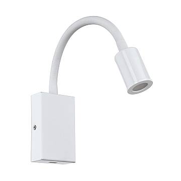Applique Moderna Tazzoli Acciaio Bianco Luce Led Integrato 3,8W Applique Moderna Tazzoli Acciaio Bianco Luce Led Integrato 3,8W