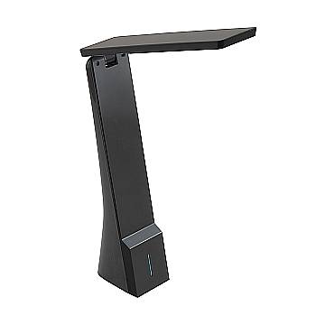 Lampada Da Tavolo Moderna La Seca Policarbonato Nero Luce Led Integrato 1,8W