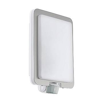 Applique Esterno Classica Mussotto Acciaio E Policarbonato Bianco Led