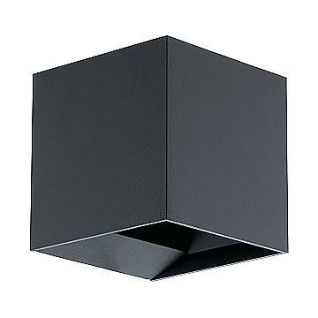 Applique Esterno Contemporanea Calpino Alluminio Grigio Led