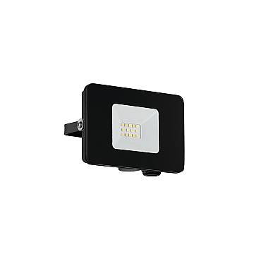 Faretto Esterno Moderna Faedo 3 Alluminio Nero Vetro Bianco Led