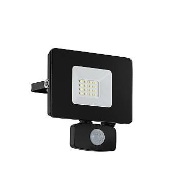 Faretto Esterno Moderno Faedo 3 Alluminio Nero Sensore Led H14Cm