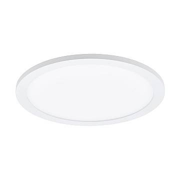 Plafoniera Moderna Sarsina Alluminio Bianco Luce Led Integrato 17W
