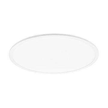 Plafoniera Moderna Sarsina Alluminio Bianco Luce Led Integrato 36W