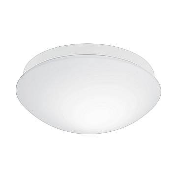Plafoniera Contemporanea Bari-M Policarbonato Bianco 1 Luce E27