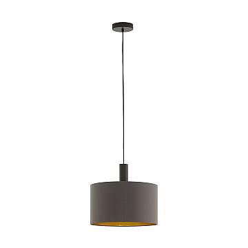 Lampadario A Sospensione Contemporaneo Concessa 1 Acciaio Marrone Oro 1 Luce E27