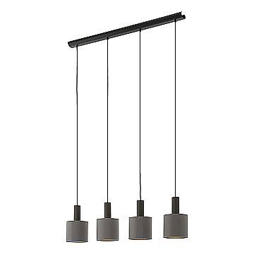 Lampadario A Sospensione Contemporaneo Concessa 1 Acciaio Marrone Oro 4 Luci E27 Lampadario A Sospensione Contemporaneo Concessa 1 Acciaio Marrone Oro 4 Luci E27