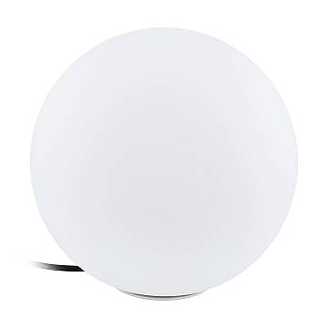 Sfera Esterno Contemporanea Monterolo Policarbonato Bianco 1 Luce E27 30Cm