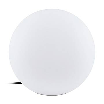 Sfera Esterno Contemporanea Monterolo Policarbonato Bianco 1 Luce E27 39Cm
