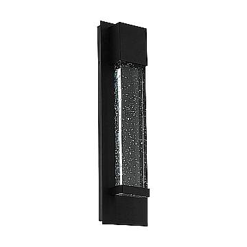 Applique Esterno Moderna Villagrazia Alluminio Nero Led H30Cm