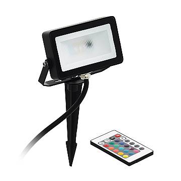 Faretto Picchetto Esterno Moderno Faedo 4 Alluminio Nero Led