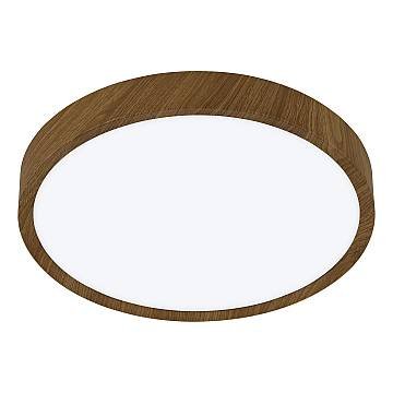 Plafoniera Contemporanea Musurita Policarbonato Noce 6 Luci Led Integrato 5,5W