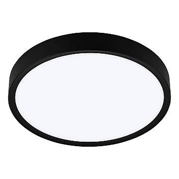 Plafoniera Contemporanea Musurita Policarbonato Nero 6 Luci Led Integrato 5,5W