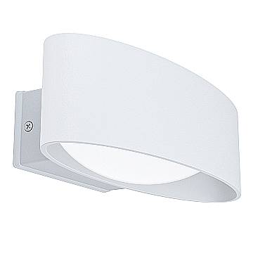 Applique Esterno Contemporanea Chinoa Alluminio Bianco Led