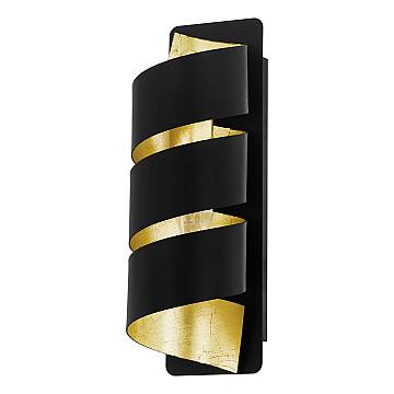 Applique Moderna Elizondo Acciaio Nero 1 Luce E14 Applique Moderna Elizondo Acciaio Nero 1 Luce E14