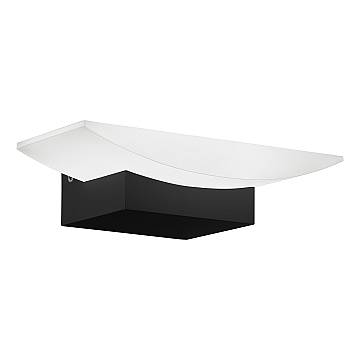 Applique Minimal Metrass Alluminio Nero 1 Luce Led Integrato 5,6W
