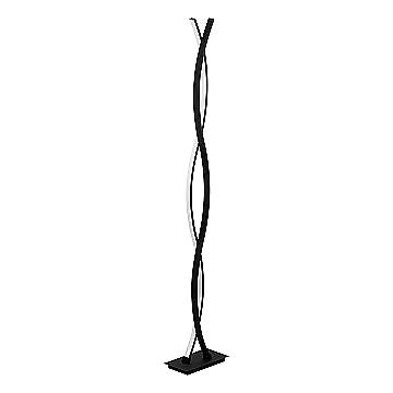 Piantana Moderna Lasana 3 Acciaio Nero Luce Led Integrato 36W