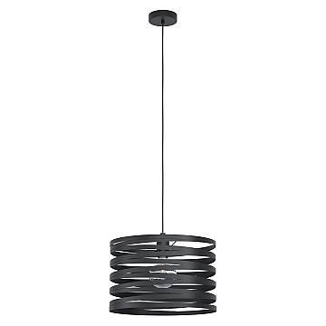 Lampadario A Sospensione Contemporaneo Cremella Acciaio Nero 1 Luce E27 D37 Lampadario A Sospensione Contemporaneo Cremella Acciaio Nero 1 Luce E27 D37