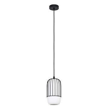 Lampadario A Sospensione Minimal Muleges Acciaio Nero Vetro 1 Luce E27 Lampadario A Sospensione Minimal Muleges Acciaio Nero Vetro 1 Luce E27