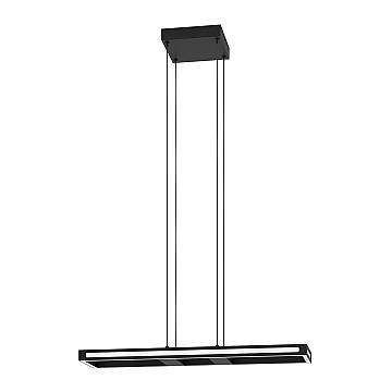 Sospensione Contemporanea Salvilanas-Z Alluminio Nero 1 Luce Led 21W 2700Lm Sospensione Contemporanea Salvilanas-Z Alluminio Nero 1 Luce Led 21W 2700Lm