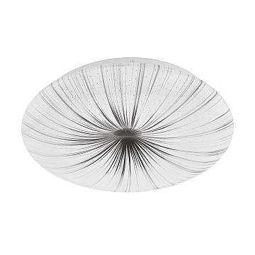 Plafoniera Contemporanea Nieves Acciaio Bianco Luce Led Integrato 10W