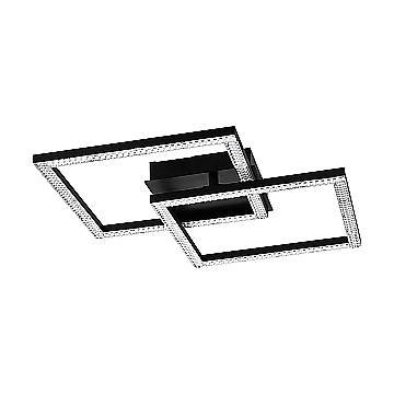 Plafoniera Moderna Lejias Acciaio Nero Luce Led Integrato 21W Plafoniera Moderna Lejias Acciaio Nero Luce Led Integrato 21W