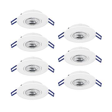 Faretto Incasso Moderno Gedrez Plastiche Bianche Trasparente Led 4,9W 3640Lm Faretto Incasso Moderno Gedrez Plastiche Bianche Trasparente Led 4,9W 3640Lm