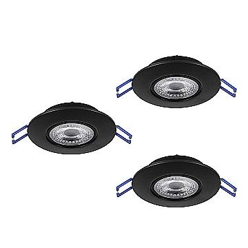 Faretto Incasso Moderno Gedrez Plastiche Nere Trasparente Led 4,9W 1560Lm Faretto Incasso Moderno Gedrez Plastiche Nere Trasparente Led 4,9W 1560Lm