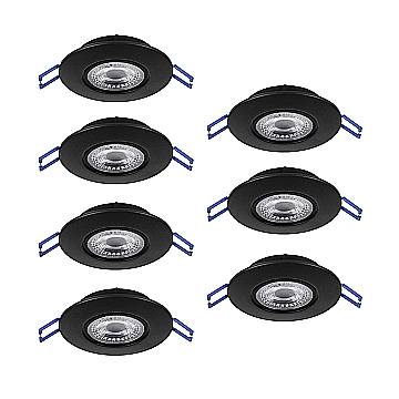 Faretto Incasso Moderno Gedrez Plastiche Nere Trasparente Led 4,9W 3640Lm Faretto Incasso Moderno Gedrez Plastiche Nere Trasparente Led 4,9W 3640Lm