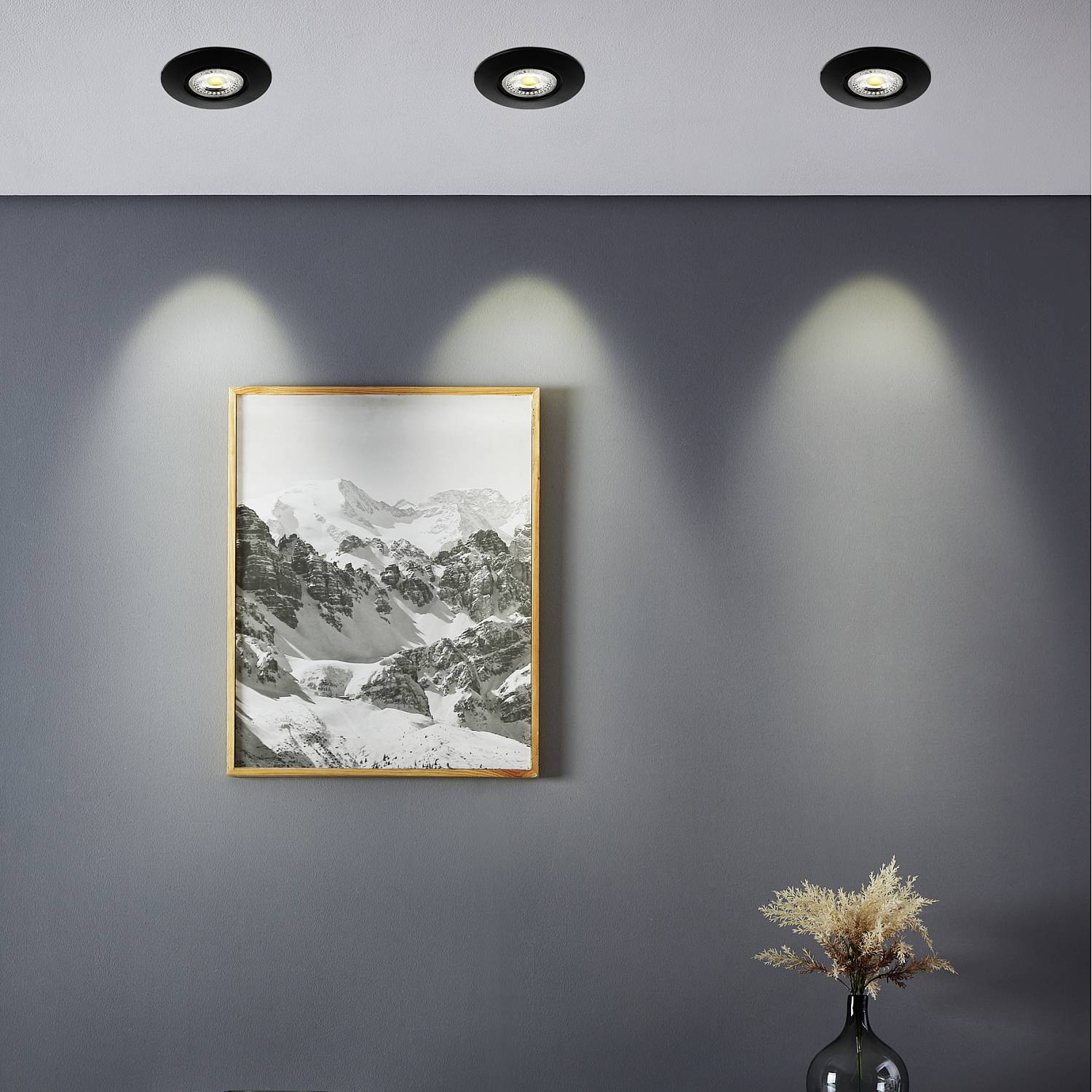 Faretto Incasso Moderno Gedrez Plastiche Nere Trasparente Led 4,9W 3640Lm 300191