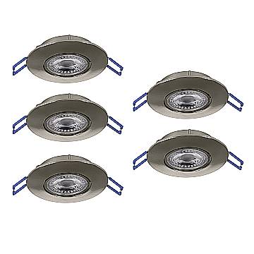 Faretto Incasso Moderno Gedrez Plastiche Grige Trasparente Led 4,9W 2600Lm Ip20 Faretto Incasso Moderno Gedrez Plastiche Grige Trasparente Led 4,9W 2600Lm Ip20