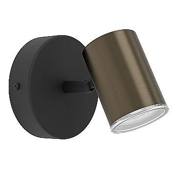 Spot Moderno Consuma 1 Acciaio Nero Marrone 1 Luce Gu10 Ip44 Spot Moderno Consuma 1 Acciaio Nero Marrone 1 Luce Gu10 Ip44