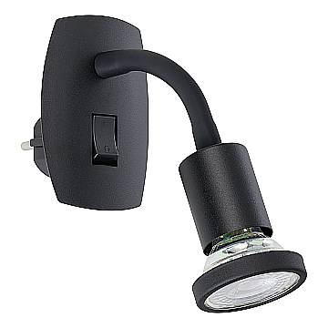 Applique Presa Moderna Parrini Metallo Nero 1 Luce Gu10 4,5 Applique Presa Moderna Parrini Metallo Nero 1 Luce Gu10 4,5