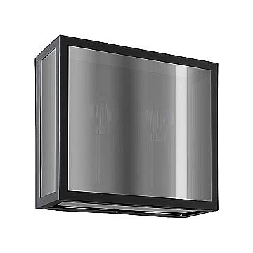 Applique Esterno Alamonte Smoke Acciaio Nero Trasparente 2 Luci E27 Ip44 Applique Esterno Alamonte Smoke Acciaio Nero Trasparente 2 Luci E27 Ip44