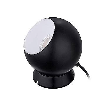 Lampada Scrivania Moderna Petto 1 Acciaio Nero 1 Luce Gu10 2,8 Ip20