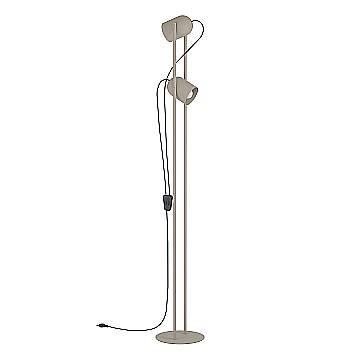 Piantane - Lampade Da Terra Moderno Tilston Acciaio Marrone 2 Luci E14 Ip20