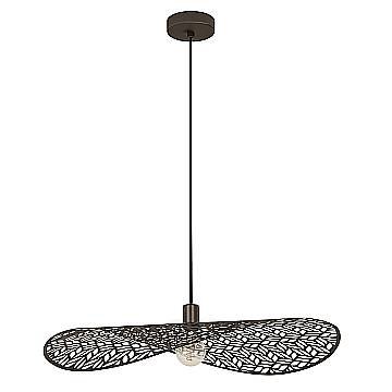 Sospensione Rustica Country Swaby Acciaio Bronzo 1 Luce E27 Ip20 D80Cm