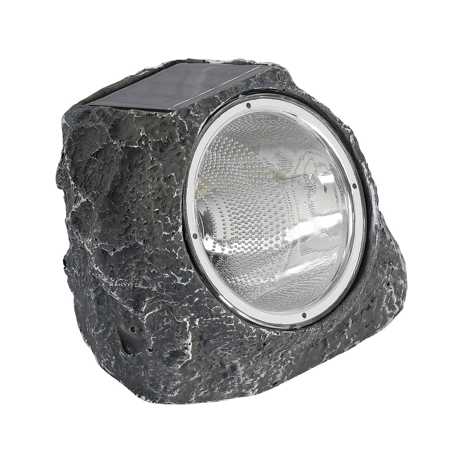 Set 3 Lampade Solari Esterno Stazzone Plastica Grigia 4 Luci Led 0,6W Ip44 48505